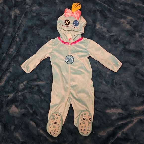 Disney Lilo & Stitch Scrump Costume Onesie Footed Pajamas 6-12 Months - Picture 1 of 7